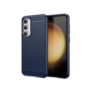 Htdmobiles Coque pour Samsung Galaxy S23 FE 5G - housse etui silicone gel carbone + film ecran - BLEU FONCE - pas cher