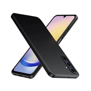 Htdmobiles Samsung Galaxy A24/A25 - Coque Silicone Gel + Verre Trempé - Noir pas cher