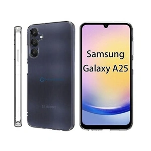 Htdmobiles Coque pour Samsung Galaxy A24 4G / A25 5G - housse etui silicone gel fine + verre trempe - TRANSPARENT TPU pas cher