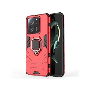 Htdmobiles Coque pour Xiaomi 13T / 13T Pro 5G - housse etui rigide anti choc + verre trempe - ROUGE - pas cher