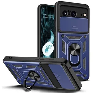 Comparateur de prix : HTDMOBILES Coque pour Google Pixel 8 5G - housse etui rigide anti choc + verre trempe - BLEU FONCE