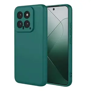 Htdmobiles Coque pour Xiaomi 14 5G - housse etui silicone gel fine + verre trempe - VERT - pas cher