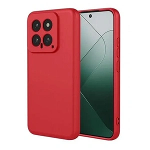 HTDMOBILES Coque pour Xiaomi 14 5G - housse etui silicone gel fine + verre trempe - ROUGE pas cher