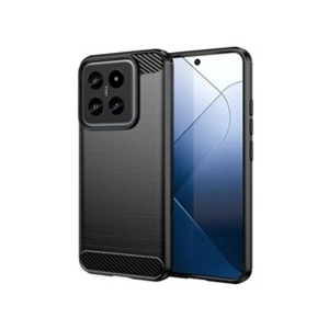 HTDMOBILES Coque pour Xiaomi 14 5G - housse etui silicone gel carbone + film ecran - NOIR