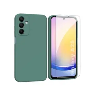 Comparateur de prix : Htdmobiles Coque pour Samsung Galaxy A24 4G / A25 5G - housse etui silicone gel fine + film ecran - VERT -