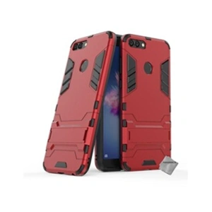 Htdmobiles Housse etui coque rigide anti choc pour Huawei P Smart avec verre trempe - ROUGE pas cher