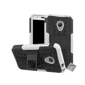 Htdmobiles Housse etui coque rigide anti choc pour Alcatel U5 HD avec film ecran - BLANC pas cher