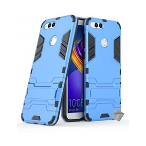 Htdmobiles Housse etui coque rigide anti choc pour Huawei Honor 7X avec verre trempe - BLEU CLAIR pas cher