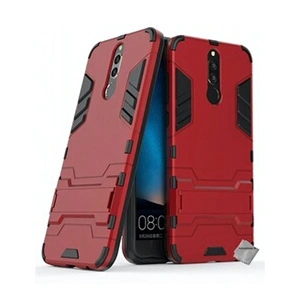 Htdmobiles Housse etui coque rigide anti choc pour Huawei Mate 10 Lite avec verre trempe - ROUGE pas cher