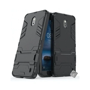 Htdmobiles Housse etui coque rigide anti choc pour Nokia 2 avec film ecran - NOIR pas cher