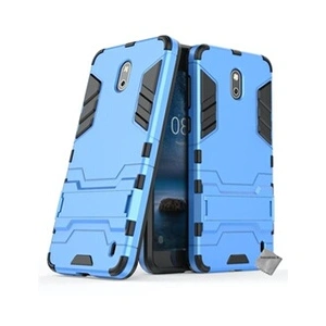 Htdmobiles Housse etui coque rigide anti choc pour Nokia 2 avec film ecran - BLEU CLAIR pas cher