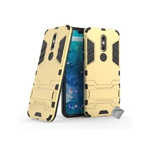 Htdmobiles Housse etui coque rigide anti choc pour Nokia 7.1 (2018) + verre trempe - OR - pas cher