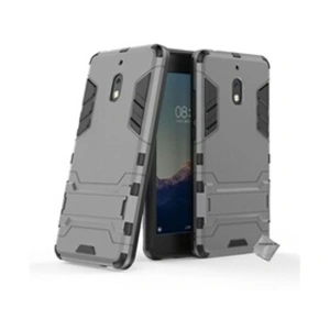 Htdmobiles Housse etui coque rigide anti choc pour Nokia 2.1 (2018) avec verre trempe - GRIS pas cher