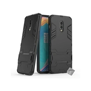 Htdmobiles Housse etui coque rigide anti choc pour OnePlus 6T + verre trempe - NOIR - pas cher