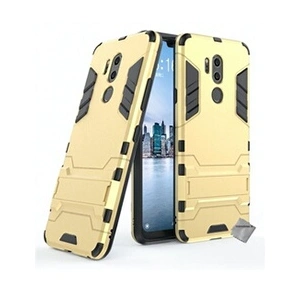 Htdmobiles Housse etui coque rigide anti choc pour LG G7 Thinq avec verre trempe - OR pas cher