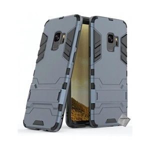 Htdmobiles Housse etui coque rigide anti choc pour Samsung Galaxy S9 avec film ecran - BLEU FONCE pas cher