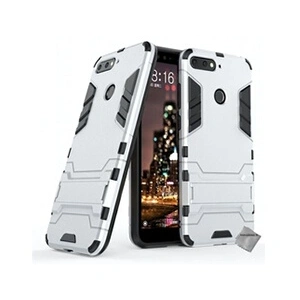 Htdmobiles Housse etui coque rigide anti choc pour Huawei Y6 (2018) avec film ecran - ARGENT pas cher