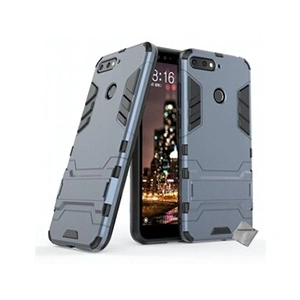 Htdmobiles Housse etui coque rigide anti choc pour Huawei Y6 (2018) avec film ecran - BLEU FONCE pas cher
