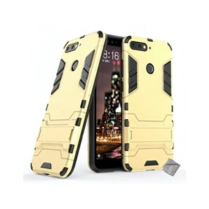 Htdmobiles Housse etui coque rigide anti choc pour Huawei Y6 (2018) avec film ecran - OR pas cher