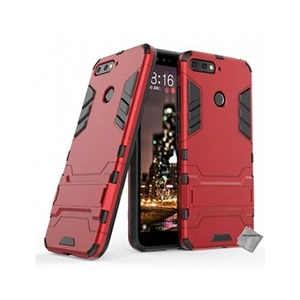 Htdmobiles Coque rigide anti choc pour Huawei Honor 7A + film ecran - ROUGE pas cher