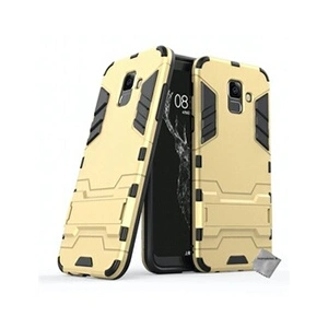 Htdmobiles Housse etui coque rigide anti choc pour Samsung A6+ Plus (2018) avec verre trempe - OR pas cher