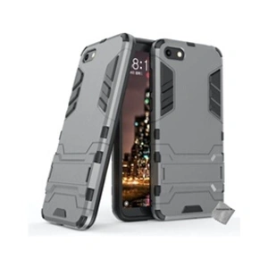 Htdmobiles Housse etui coque rigide anti choc pour Huawei Y5 (2018) avec verre trempe - GRIS pas cher