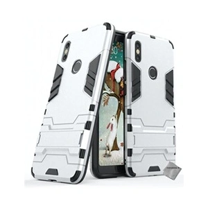 Htdmobiles Housse etui coque rigide anti choc pour Xiaomi Redmi S2 avec verre trempe - ARGENT pas cher