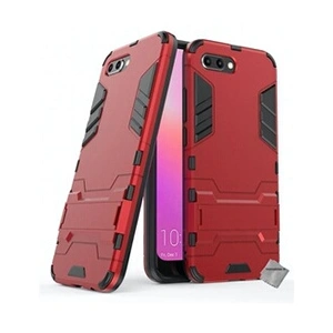 Htdmobiles Housse etui coque rigide anti choc pour Huawei Honor 10 avec film ecran - ROUGE pas cher
