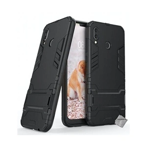 Htdmobiles Housse etui coque rigide anti choc pour Huawei Honor Play avec verre trempe - NOIR pas cher