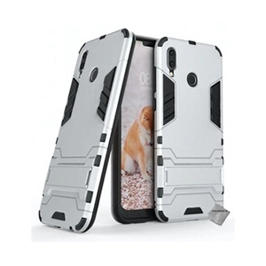 Htdmobiles Housse etui coque rigide anti choc pour Huawei Honor Play avec verre trempe - ARGENT pas cher
