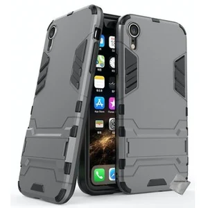 Htdmobiles Housse etui coque rigide anti choc pour Apple iPhone XR + verre trempe - GRIS pas cher