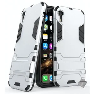 Htdmobiles Housse etui coque rigide anti choc pour Apple iPhone XR + verre trempe - ARGENT pas cher
