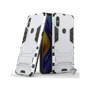 Htdmobiles Housse etui coque rigide anti choc pour Xiaomi Mi Mix 3 + film ecran - ARGENT -