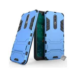 Htdmobiles Housse etui coque rigide anti choc pour Nokia 5.1 Plus (2019) + film ecran - BLEU CLAIR - pas cher