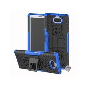 Htdmobiles Housse etui coque rigide anti choc pour Sony Xperia 10 + verre trempe - BLEU - pas cher