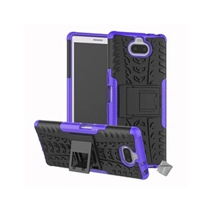 Htdmobiles Housse etui coque rigide anti choc pour Sony Xperia 10 + verre trempe - MAUVE - pas cher