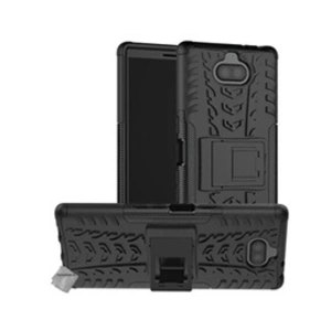 Comparateur de prix : Htdmobiles Housse etui coque rigide anti choc pour Sony Xperia 10 Plus + film ecran - NOIR -