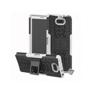 Htdmobiles Coque rigide anti choc pour Sony Xperia 10 + film ecran - BLANC pas cher