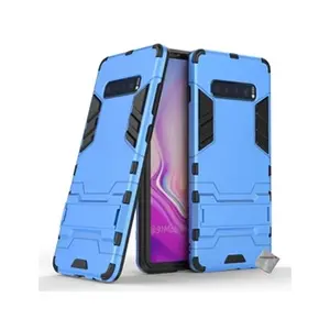 Comparateur de prix : Htdmobiles Coque rigide anti choc pour Samsung Galaxy S10+ Plus + film ecran - BLEU CLAIR