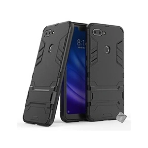 Htdmobiles Housse etui coque rigide anti choc pour Xiaomi Mi 8 Lite + verre trempe - NOIR - pas cher