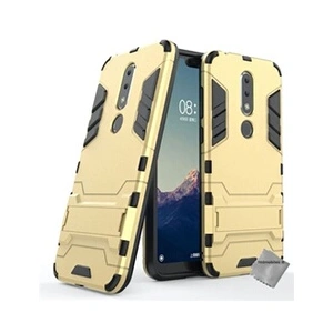 Htdmobiles Housse etui coque rigide anti choc pour Nokia 6.1 Plus (2019) + film ecran - OR - pas cher