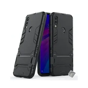 Htdmobiles Housse etui coque rigide anti choc pour Xiaomi Redmi 7 + verre trempe - NOIR - pas cher