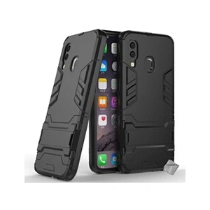 Comparateur de prix : Htdmobiles Coque rigide anti choc pour Samsung Galaxy A40 + verre trempe - NOIR