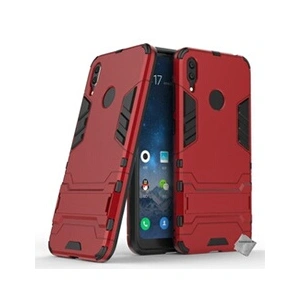 Htdmobiles Coque rigide anti choc pour Huawei Y7 (2019) + film ecran - ROUGE pas cher