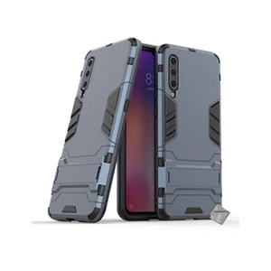 Htdmobiles Housse etui coque rigide anti choc pour Xiaomi Mi 9 + verre trempe - BLEU FONCE - pas cher