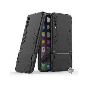 Htdmobiles Coque rigide anti choc pour Samsung Galaxy A50 + verre trempe - NOIR pas cher