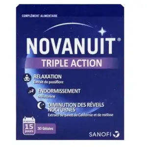 Comparateur de prix : Sanofi Aventis Novanuit Sommeil Triple Action 30 comprimés