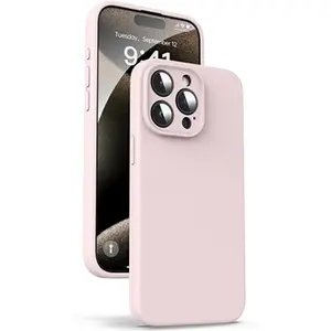 Coque - Little Boutik - iPhone 15 Pro Max - Silicone - Souple - Rose pas cher