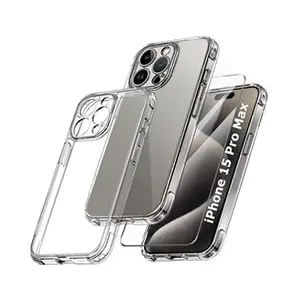 LITTLE BOUTIK Coque Pour iPhone 15 Pro Max Silicone Transparente Angles Renforces pas cher