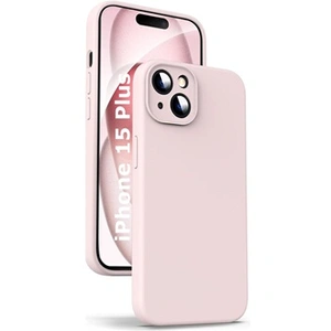 Little Boutik Coque pour iPhone 15 Plus Silicone Rose pas cher
